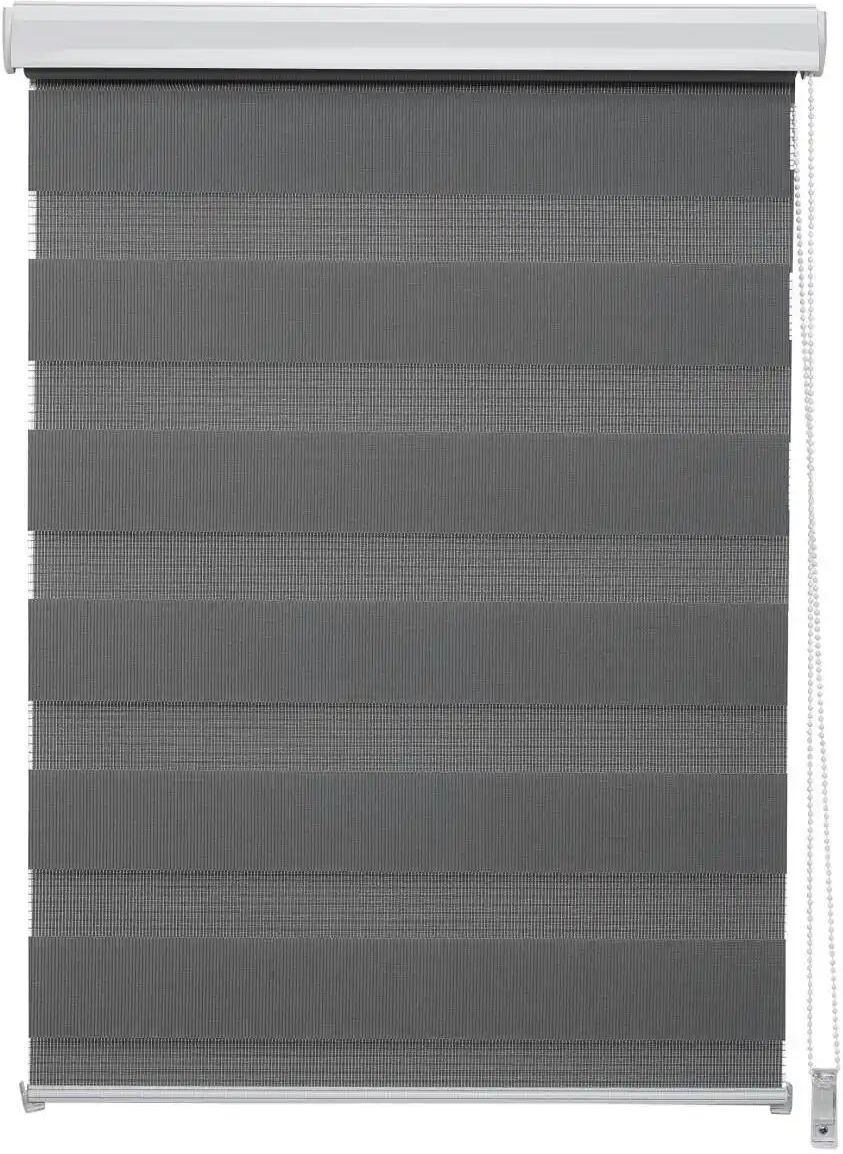 Mydeco Doppelrollo mit Blende   ¦ grau ¦ Synthetische Materialien ¦ Maße (cm):