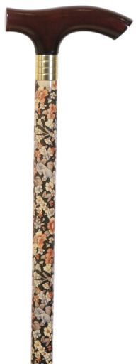 Garcia 1880 Kleine Holzkrücke mit Blumenprägung