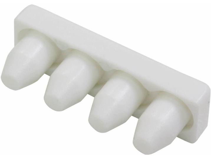 Gardinenstangen-Endstück GARDINIA Endstück 1-läufig , weiß, 2 Stk., Gardinenstangenendstücke, Gardinenstangen-Endstück, Serie Aluminium-Vorhangschiene 1-läufig