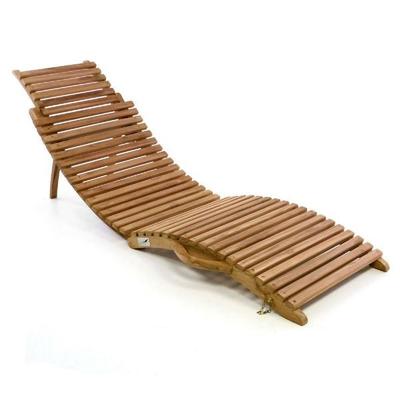 Strandliege Sonnenliege Gartenliege Teakholz