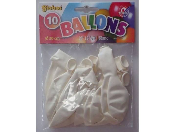 Witte ballonnen - 10 stuks