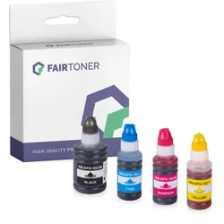 4er Multipack Set kompatibel für Epson Ecotank EcoTank ET-2856 (102) Tintentankss