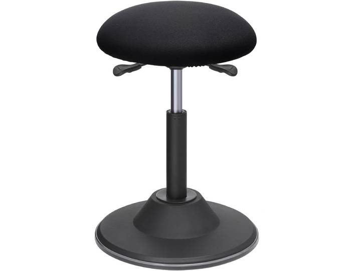 SONGMICS - Kruk - In Hoogte Verstelbare Bureaustoel - Ergonomische Kruk - 360° Draaibaar met Antislip Voet