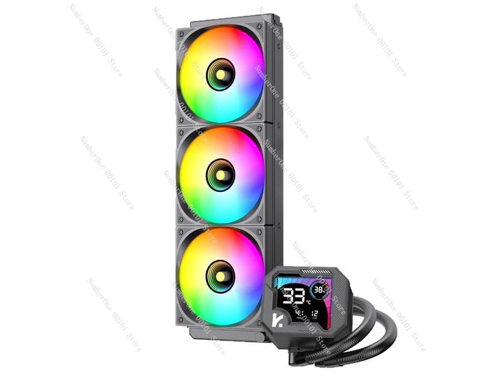 360 intégré 240 refroidi à l'eau code cassé écran ordinateur CPU radiateur argb affichage de la température ventilateur de refroidissement d'échappement froid