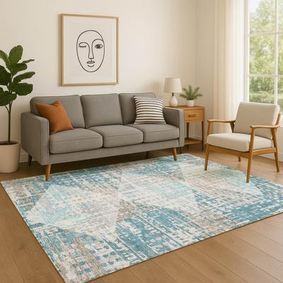 Addison Rugs Premium Washable Super Soft Hatch Diamond Mayfield Rug