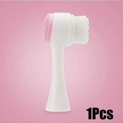 Inspire Essentials 2 In 1 Silicone Face Scrub Brush Facial Cleansing Brush Pore Exfoliator 4