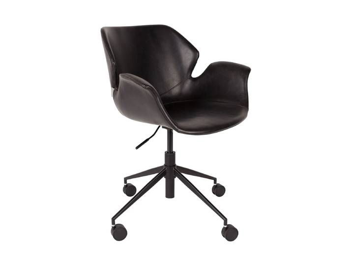 Design Bürostuhl „Nikki All“ Kunstleder Schwarz Zuiver