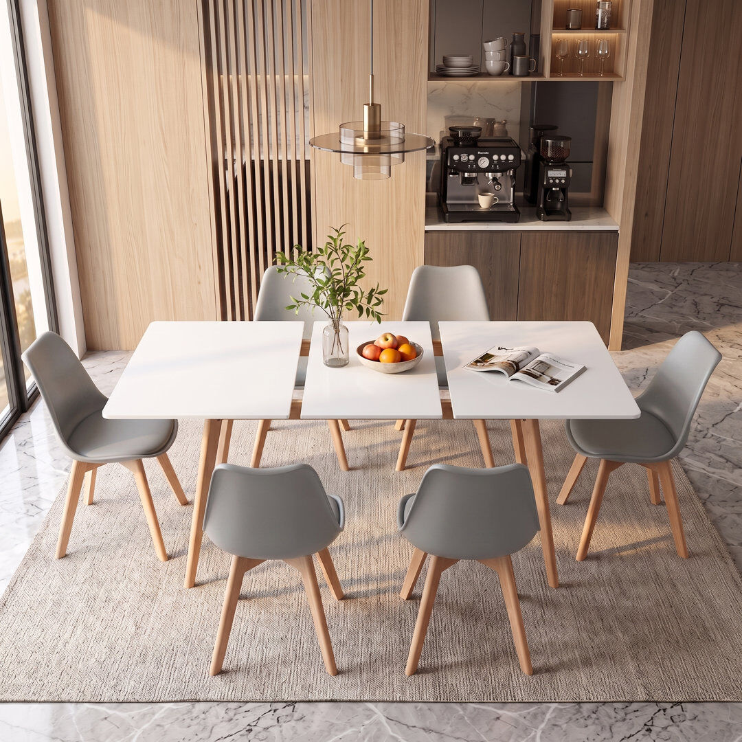 EGGREE 6 -Person Extendable Dining Set Grey