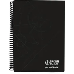 Sporti, Heft + Block, notizbuch coach basketball mit spiralbindung a4 (A4)