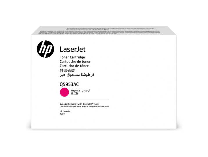 HP Q5953AC toner LaserJet contractuel magenta authentique, 10000 pages, Magenta, 1 pièce(s)