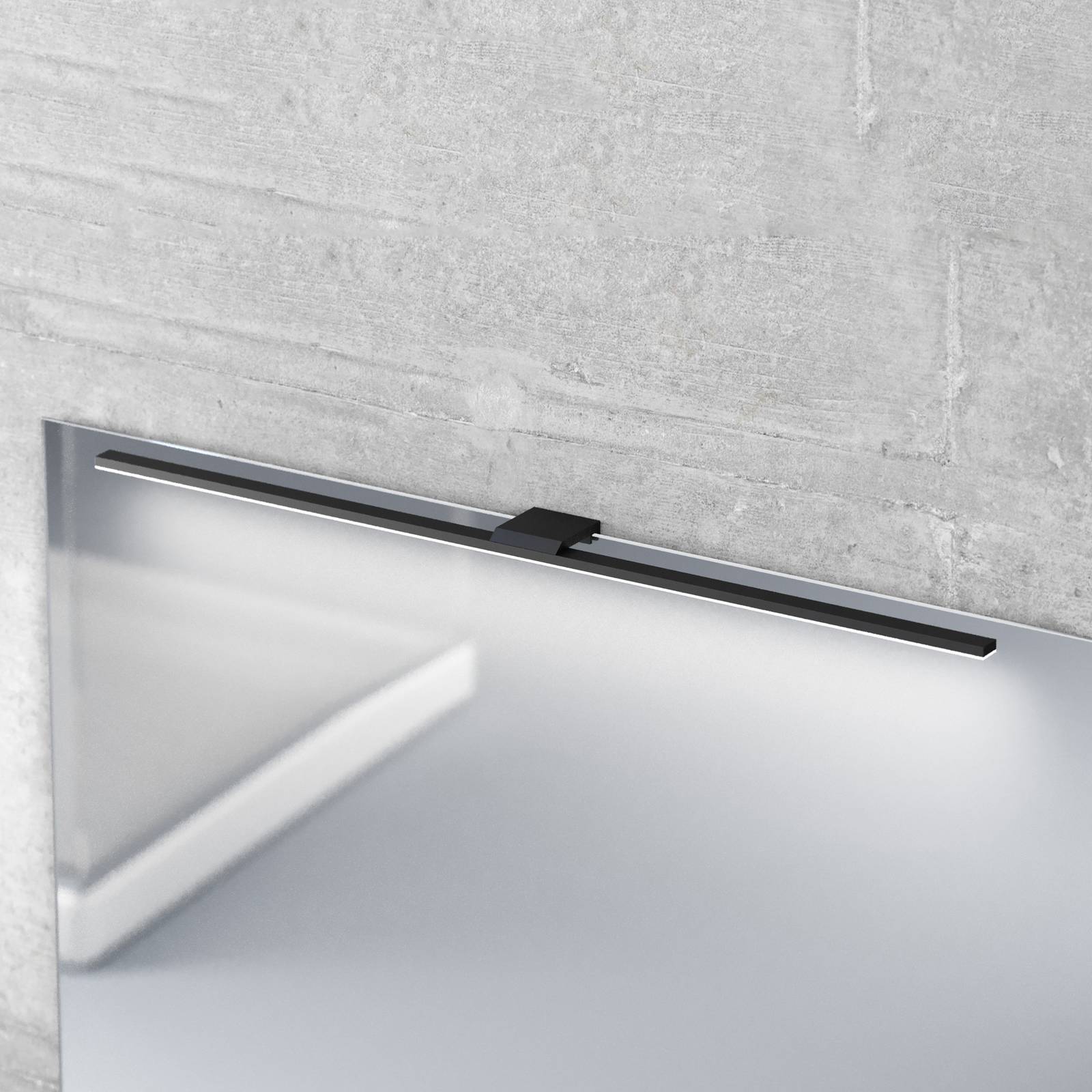 Wandlampe Triga MCJ, schwarz, für Badezimmer, Aluminium, Modern, Wandleuchte, Wandlampe Bad