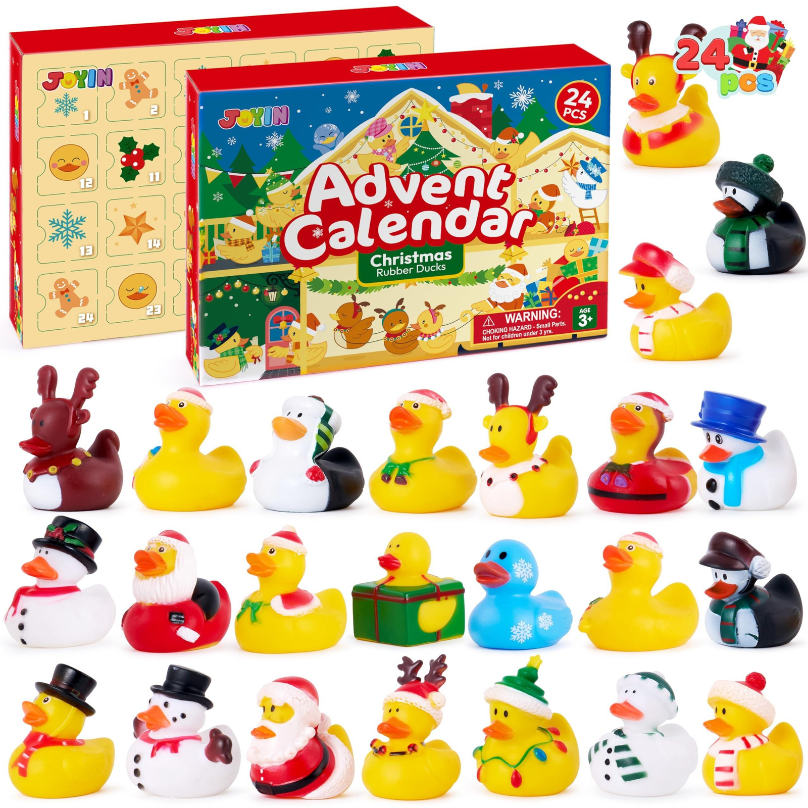 Adventskalender met eenden voor kinderen voor Kerst 2025