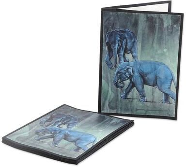 Novica Handmade Magnificent Bliss Handmade Paper Greeting Cards (Set Of 5)