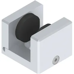 Helm, Zubehör Türbeschlag, GT-S 150 Bodenführung deckenbündige Montage Glas 8-12,76 mm silber