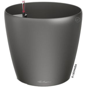 Lechuza Übertopf CLASSICO 60, anthrazit metallic, Ø 60 x 56 cm, aus Kunststoff, für innen und außen, mit Wasserspeicher