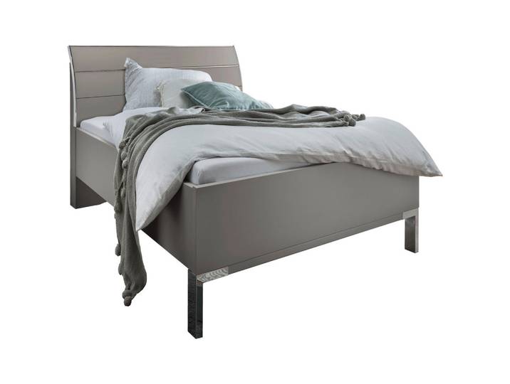 Dieter Knoll Bett, Grau, Metall, 90x200 cm, ISO 9001, Made in Germany, in verschiedenen Größen erhältlich, Schlafzimmer, Betten, Einzelbetten