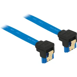 DELOCK 85096 - SATA 6 Gb/s Buchse unten gewinkelt > SATA Buchse, unten 30 cm bl