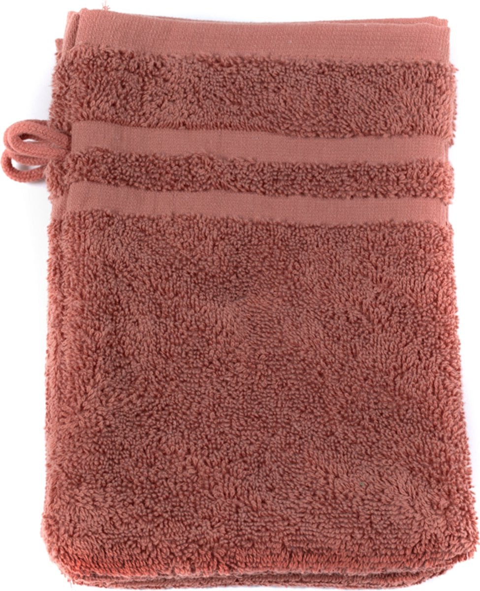 Valk at Home Luxury Edition Washandjes - 6 Stuks - Roodbruin - 16 x 21 cm