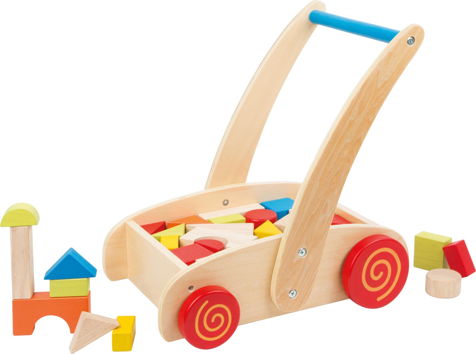 Small Foot Loopwagen voor kinderen met bouwstenen en accessoires