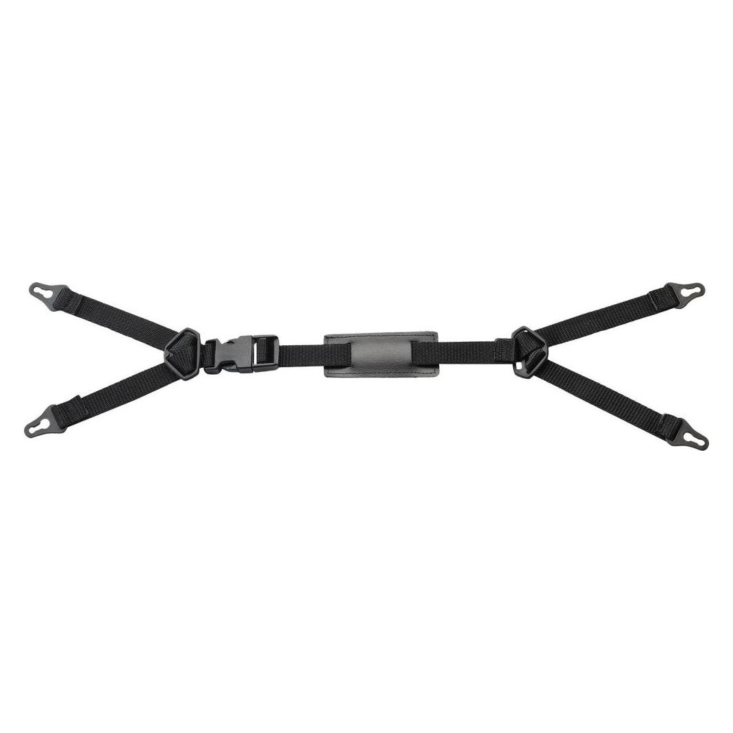 Schubiger Gabelkinnriemen passend für Schutzhelme Textilband, schwarz m.Schnellverschluss+4-Punkt-Aufh. 600 mm (22050000)