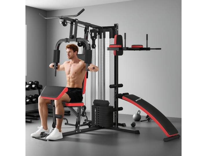 SPORTNOW Station Musculation Multifonction 65kg Filet