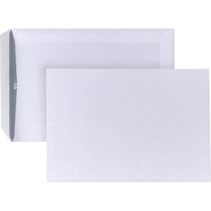 Posthorn Versandtaschen weiß, C5, ohne Fenster, nassklebend, aus Papier, 500 Stück