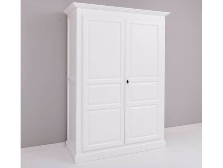Landhaus Kleiderschrank zweitürig, weiß
