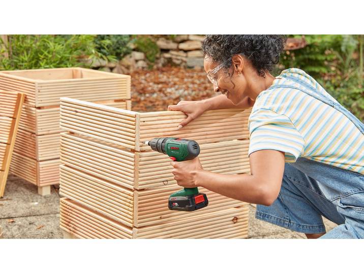 Akku-Bohrschrauber BOSCH EasyImpact 18 V-40 1 x Akku , bunt, B:295mm H:93mm L:261mm, Bohrmaschinen, Akku-Bohrschrauber