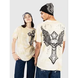 Affliction Saints T-Shirt vintage white Gr. S