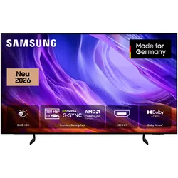 SAMSUNG OLED-Fernseher "GQ55S83HAE", Energieeffizienz: F (A-G), schwarz, 55 ′′, Fernseher