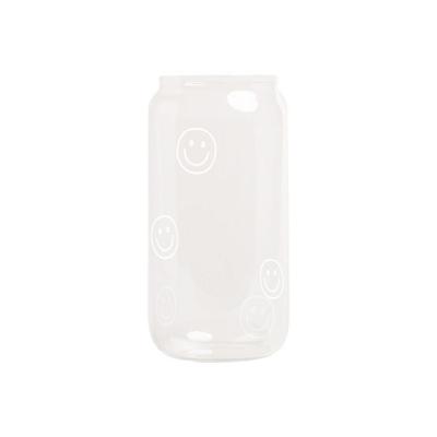 Hohes Trinkglas Smileys