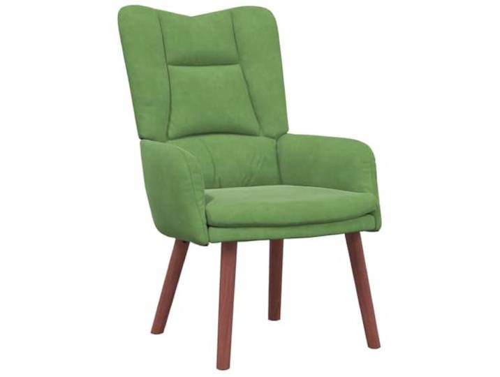 Tmriohed Armlehnsessel Hellgrün Samtsessel Massivholz 63x67x94cm Bequemer Relaxsessel mit weicher Polsterung und Kautschukholzbeinen für Wohnzimmer, Schlafzimmer und Arbeitszimmer.