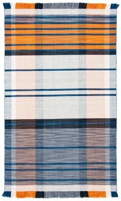 SAFAVIEH Striped Kilim Dusanka Wool Fringe Rug