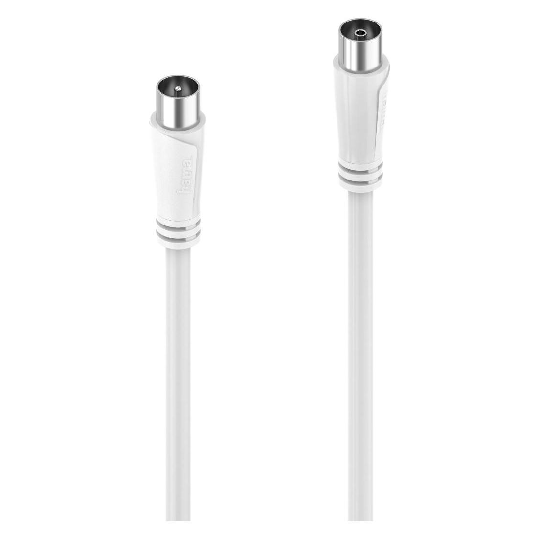 Hama Antennen-Kabel, Koax-Stecker - Koax-Kupplung, 1,5 m, 90 dB (90 dB, Antennenkabel) (00205045)