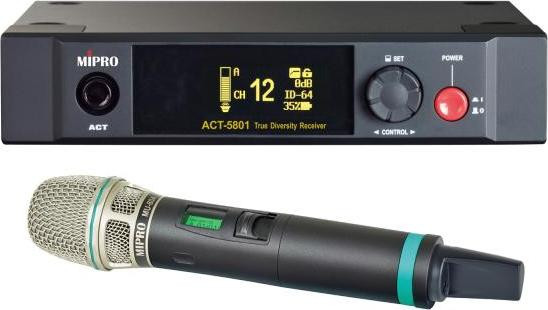 MIPRO ACT-5801 1-kanaals ontvanger met draadloze microfoon