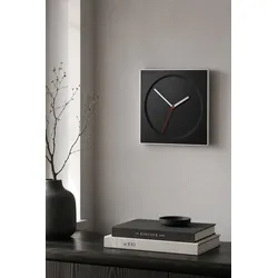 Hoyo Wanduhr 26 x 26cm black 3D geformtes Ziffernblatt