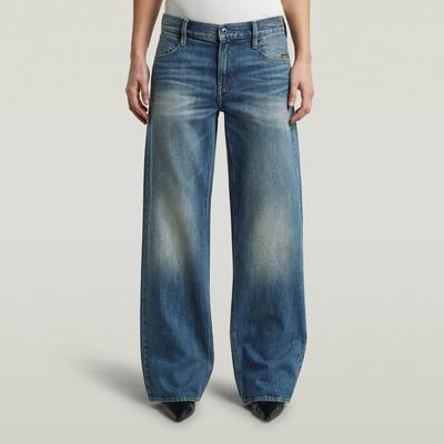 Loose-fit-Jeans G-STAR "Judee Loose Wmn", Damen, Gr. 26, Länge 30, blau (vintage vespa), Denim/Jeans, Obermaterial: 100% Baumwolle, loose fit, Jeans, mit innenliegender Münztasche
