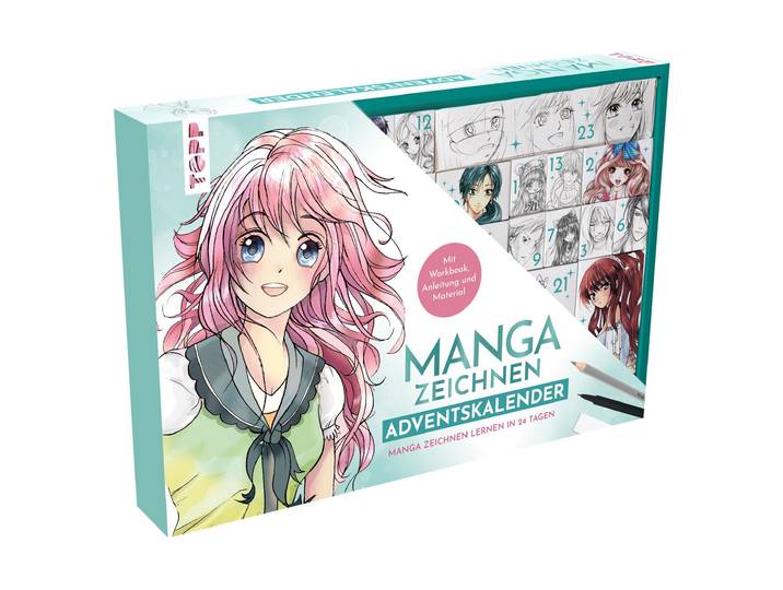Adventskalender FRECH VERLAG, rosa (bunt), Adventskalender, Adventskalender