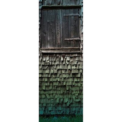 Fototapete ARCHITECTS PAPER "Chalet", blau (blau, braun, grau), B:1m L:2,8m, Vlies, Tapeten, Landhaus Tapete Fototapete Natur Panel 1,00m x 2,80m