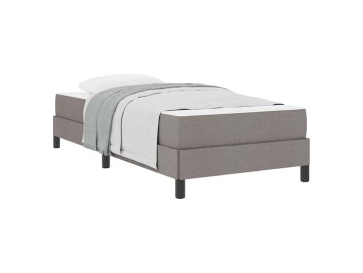 vidaXL Boxspringbett Taupe 100 x 200 cm Stoff