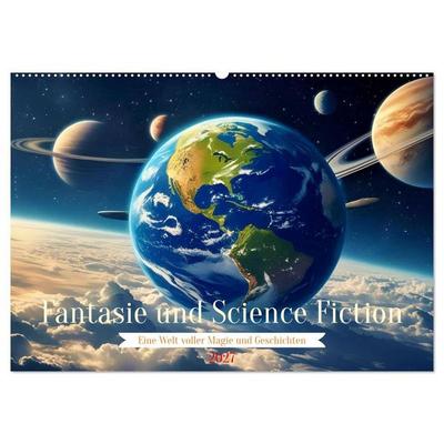 Fantasie und Science Fiction (Wandkalender 2027 DIN A2 quer), CALVENDO Monatskalender