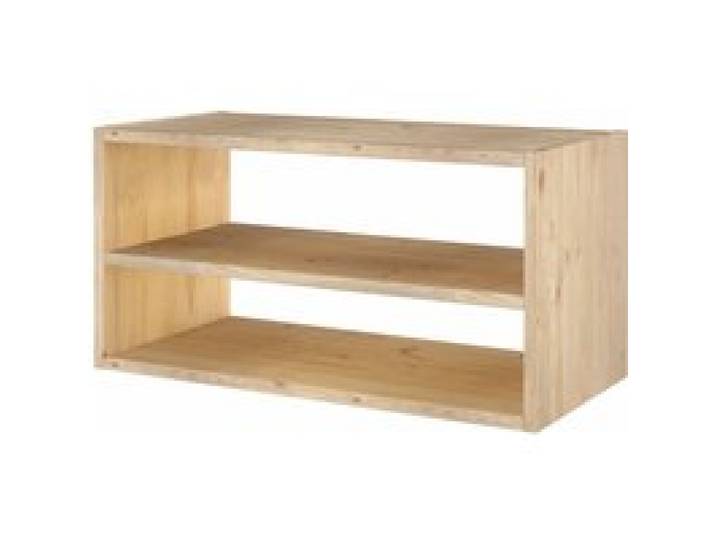 Etagère bois massif 2 cases horizontales Elio