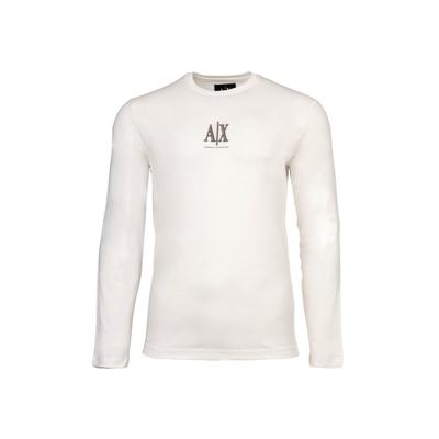 Longsleeve ARMANI EXCHANGE "Longsleeve T-SHIRT 1er Pack", Herren, Gr. XL, weiß, Obermaterial: 100% Baumwolle CO., Shirts
