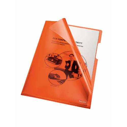 Bene Sichthülle Sichthülle DIN A4 PVC 0.15 mm Orange (transparent) 205000OR 100 St.
