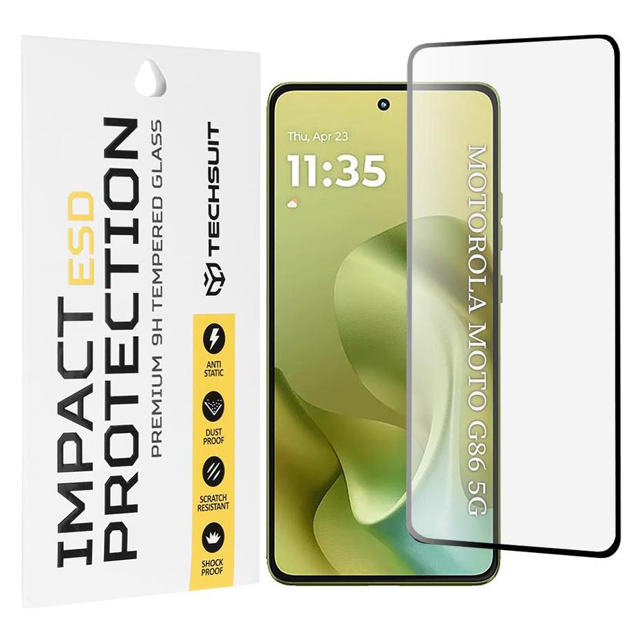 Techsuit - ESD Glass - Motorola Moto G86 / G86 Power - Black (Motorola Moto G86) (61774770)