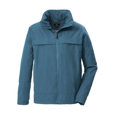 Funktionsjacke KILLTEC "KOS 6 MN JCKT", Herren, Gr. M, blau, Obermaterial: 100% Polyester.Futter: 100% Polyester, Jacken Funktionsjacke, Leichte, wasserdichte Herrenjacke mit verstellbarer Kapuze