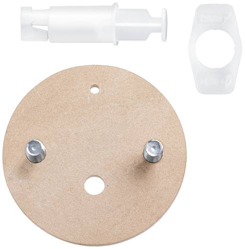 Tesa Power.Kit-Adapter Selbstklebendes Ersatzteil-Set, Metallplatte, Durchmesser 57mm (Ø) 57mm Inhalt