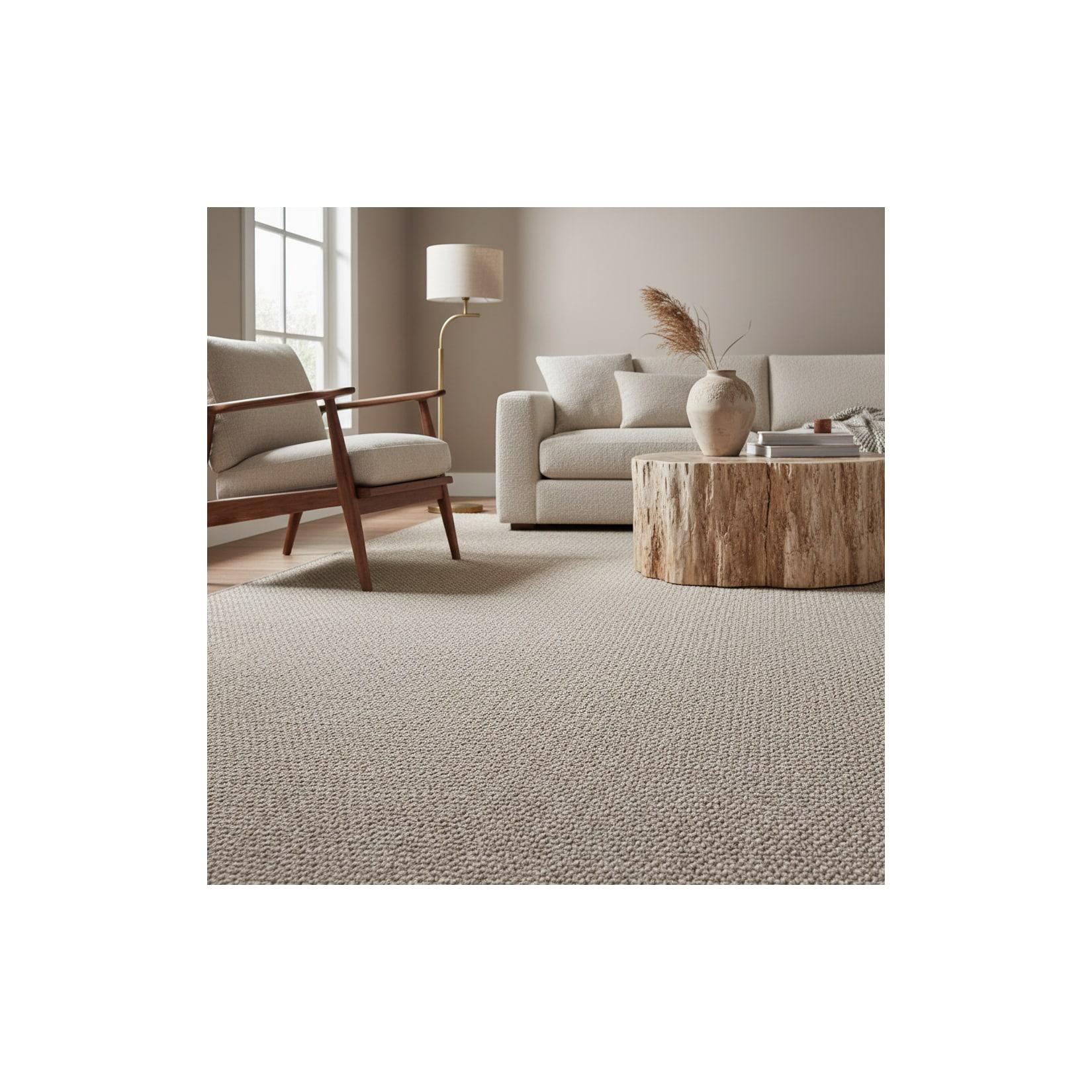Teppich Flachgewebe CIMA in Braun, einfarbig, 280 x 370 cm