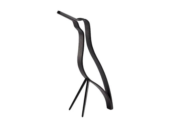 Cooee Design Oiseau en bois Woody Bird high 18 cm Black stained oak