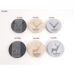 Untersetzer-Set DEER rund (D 10 cm) - D 10 cm